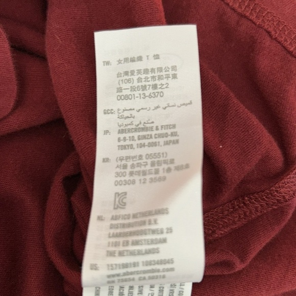 Abercrombie & Fitch Women’s Long Sleeve T-Shirt Size Small Casual Basic Top - Picture 9 of 10